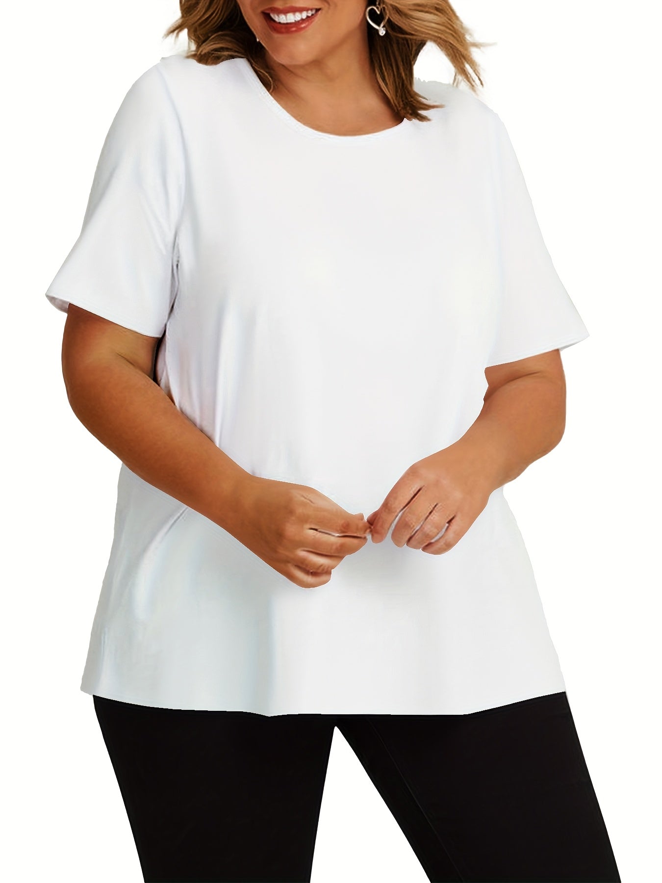 Women's Casual Sport T-Shirts 4 Pack Short Sleeve Breathable Solid Colors