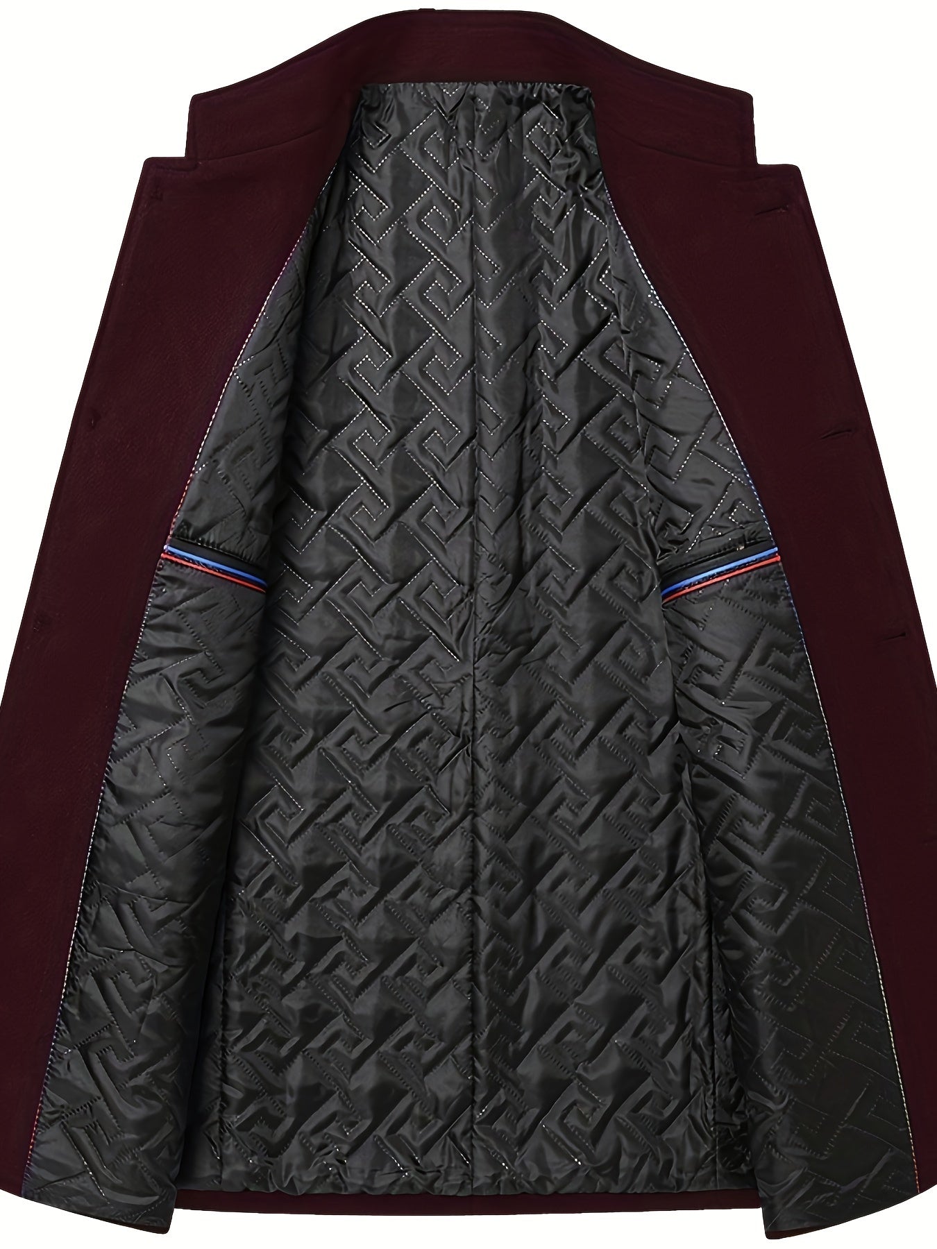 Erkaklar uchun qora rangdagi tasodifiy tweed jakketi, turli xil ko'ylaklar, tugmachali yopiq, yon cho'ntaklar va uzun yenglar bilan, kuz/qish uchun ideal. Polyester aralashmasidan tayyorlangan.