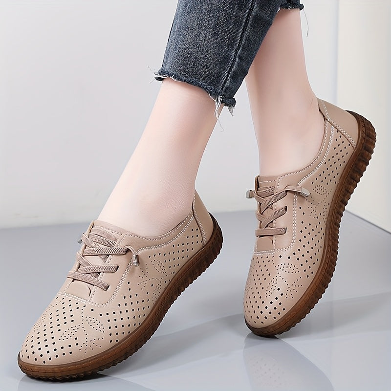 Women's Slip-On Loafers Soft Sole Casual Shoes Breathable PU All-Season