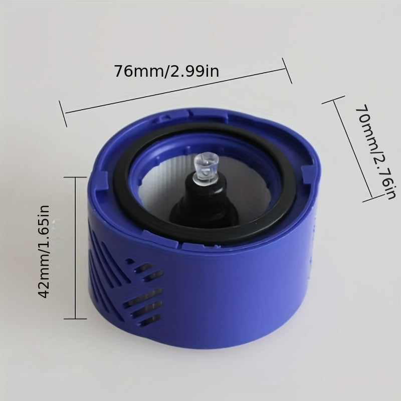 Dyson V6 Absolute Total Clean simsiz tayoqli changyutgich uchun 4 ta almashtirish kiritilgan, 2 ta V6 Post HEPA filtri va 2 ta V6 Pre Filter almashtirishlarini o'z ichiga oladi. #966741-01 va 965661-01 qismlar raqamlari bilan mos keladi.