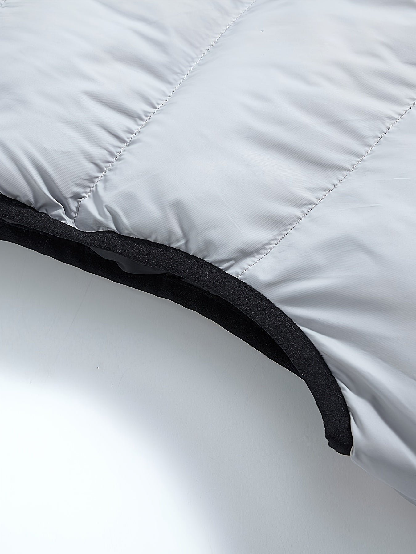 Men's Winter Vest Sleeveless Zipper Pockets Stand Collar Casual Polyester