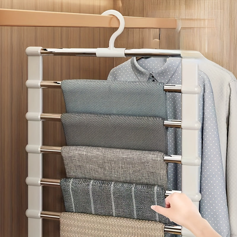 Ko‘p qatlamli alyuminiy shimlar uchun tutqichlar, joyni tejovchi shkaf tashkilotchisi