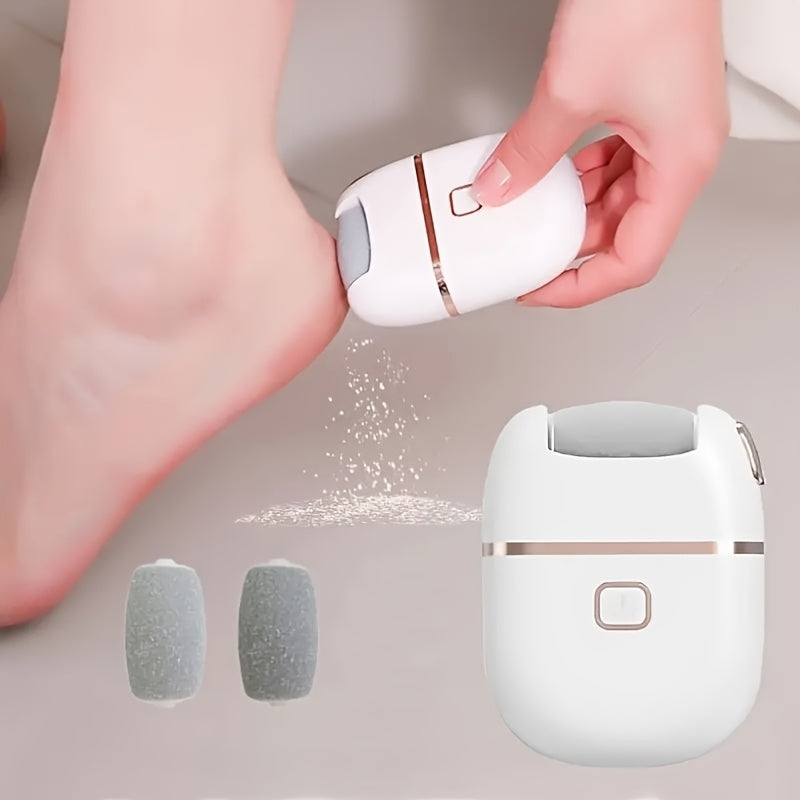 1 Ta'sirli elektr oyoq fayli, silliq eksfoliatsiya, quruq teri parvarishi uchun 2 almashtiriladigan pad bilan, USB orqali zaryadlanadigan, portativ va foydalanish uchun oson.