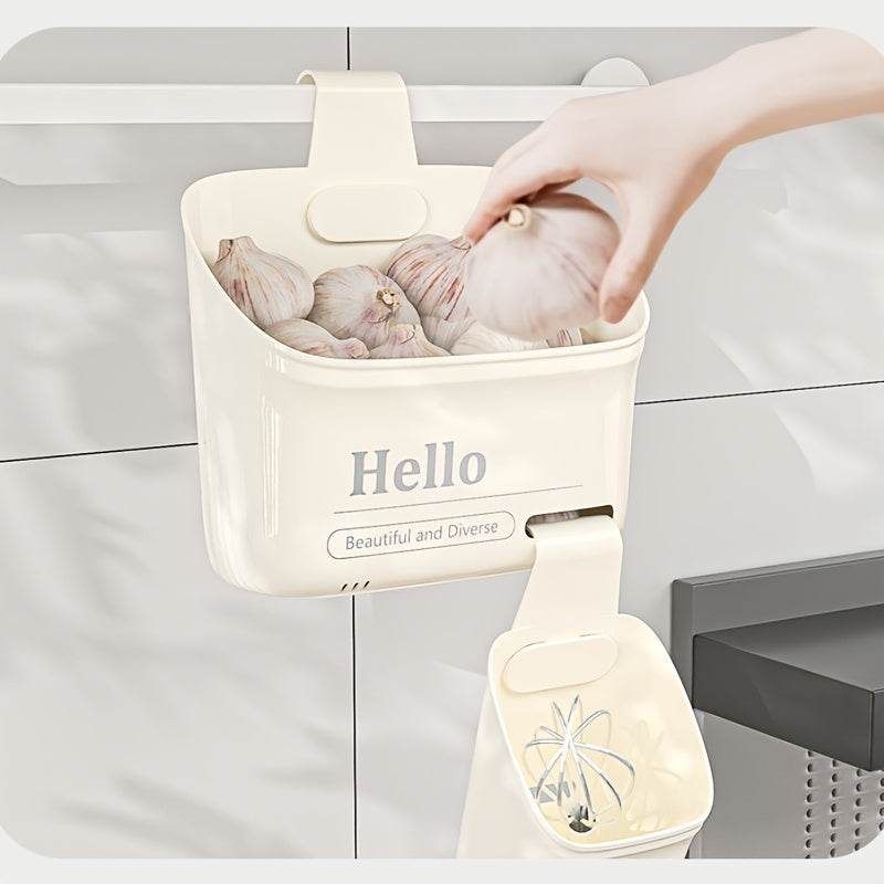 Multi-Purpose Plastic Storage Basket for Kitchen Bathroom and Home Use