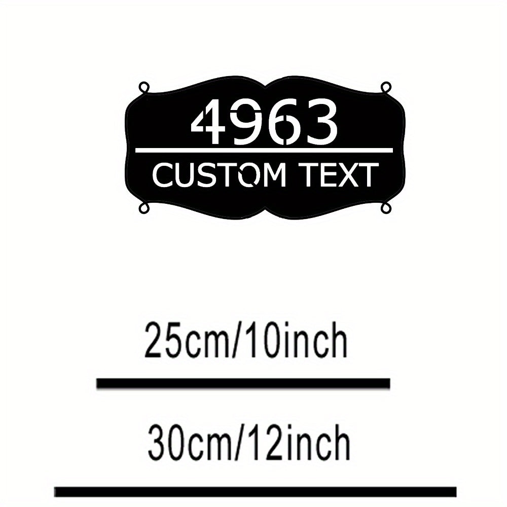 Zarif Metall Oila Ism Plitkasi - Shaxsiylashtirilgan Qora Devor Dekori, Mustahkam Metall Qurilishi, Yashash Xonasi, Kirish Joyi va Maxsus Tadbirlar uchun Mukammal. 14 yosh va undan katta yoshdagilar uchun mos Siluet Dizayni mavjud.