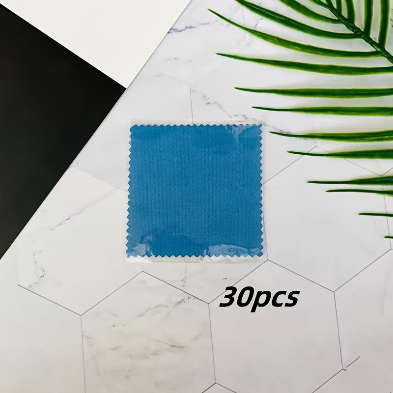 Set of 30 Polyester Cleaning Cloths for Jewelry Watches and Accessories