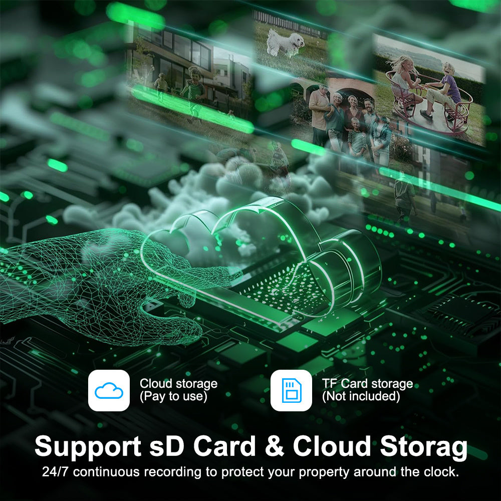 HD 1080P WiFi Security Camera with Pan Tilt Night Vision for Home Surveillance