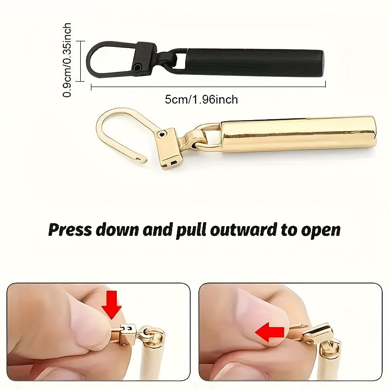 Unisex Leather Wallet With Four Detachable Metal Zippers