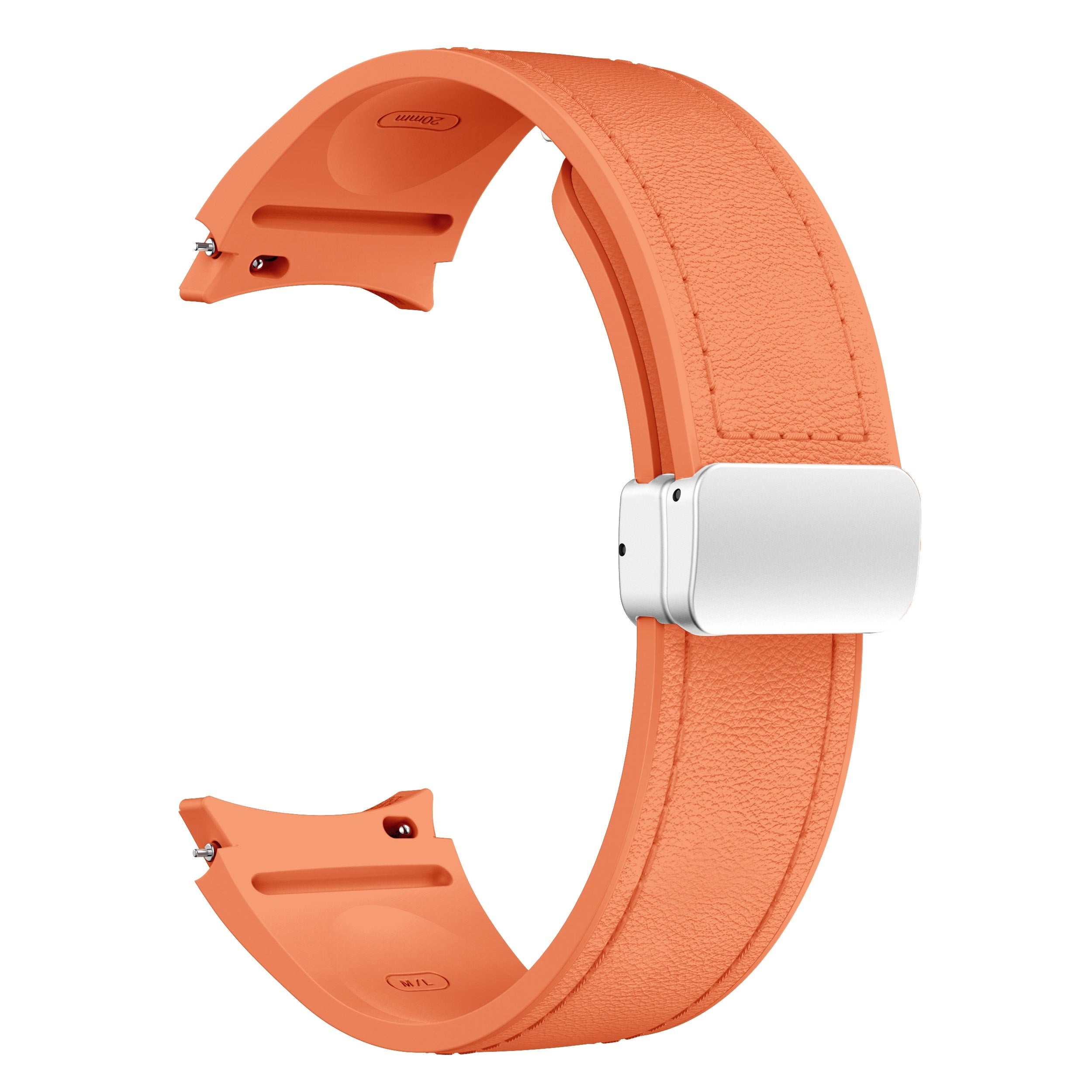Silicone Smartwatch Strap 20mm with Magnetic Buckle for Galaxy Watch 4 5 6