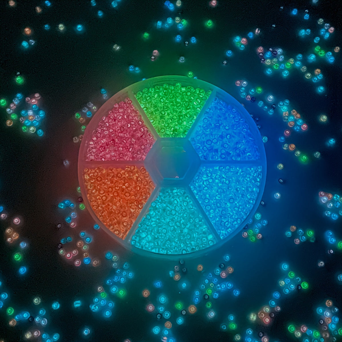 Glow-in-the-Dark Glass Beads for Jewelry Making, Crafting, DIY Accessories