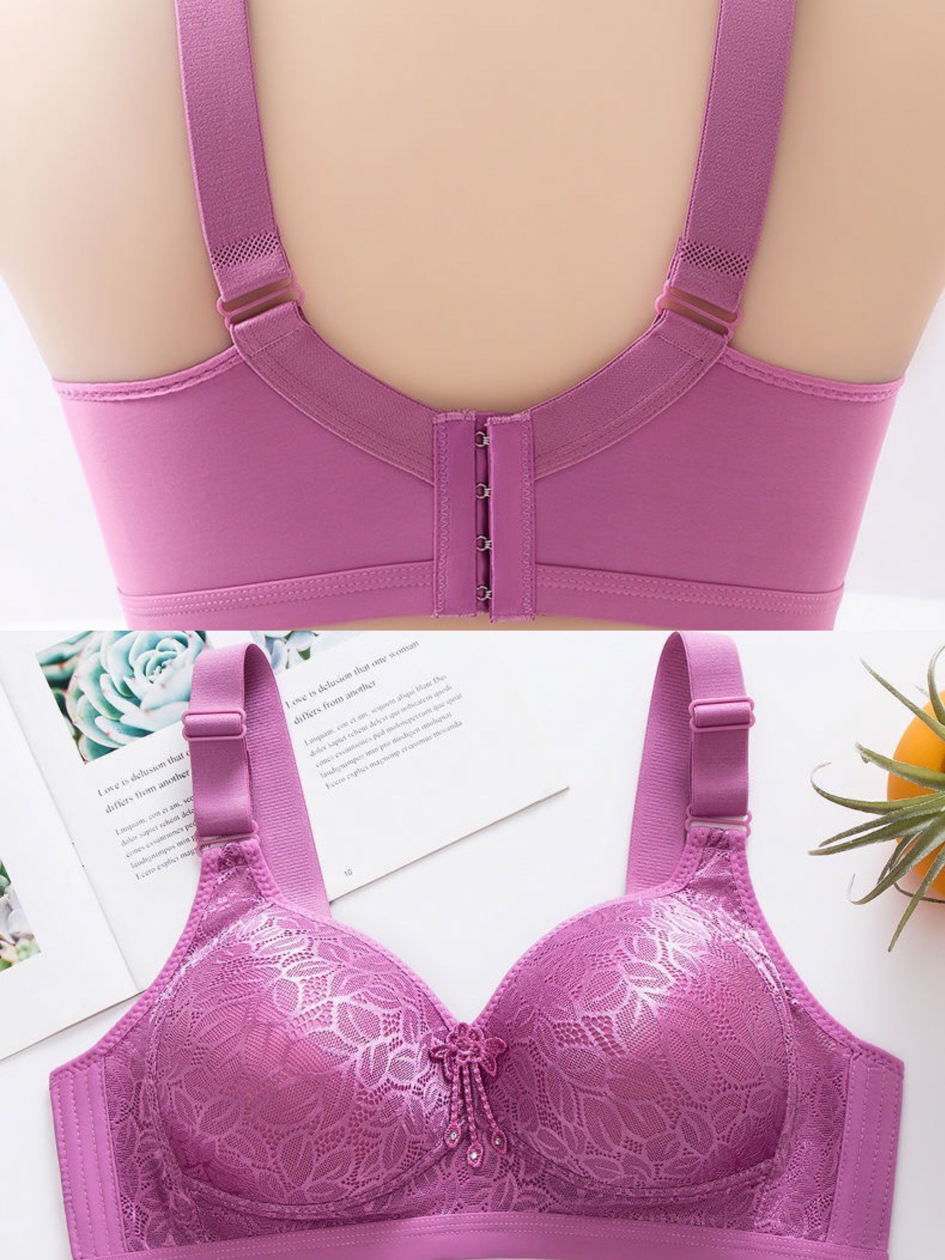 Breathable Cotton Camisole Bra with Adjustable Straps for Large and Small Chests