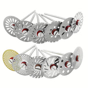 Dental Lab Diamond Discs 19mm 22mm Dual-Sided Polishing and Grinding Discs Gold or Silver