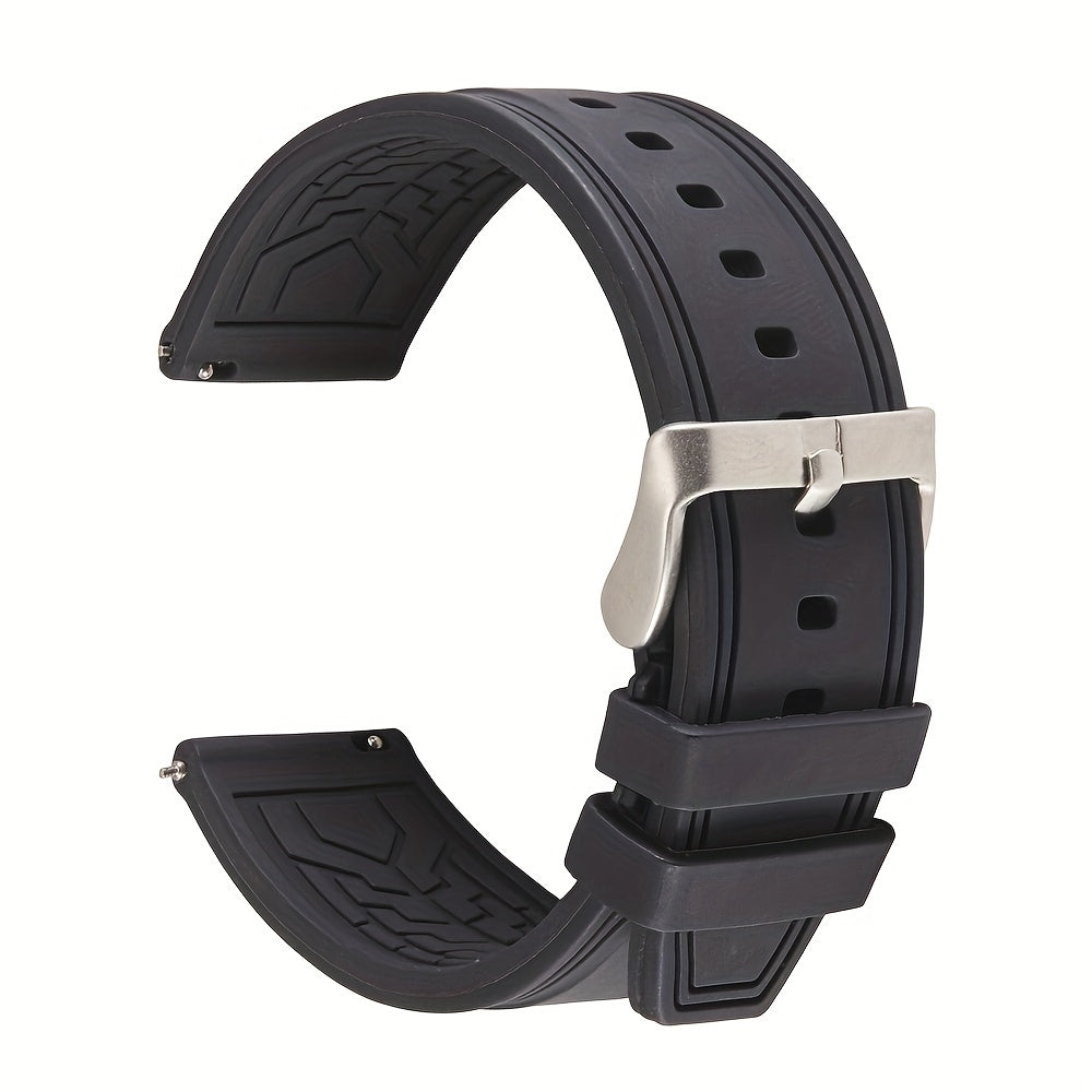 Quick Release Soft Silicone Watch Band 20mm 22mm 24mm Replacement Strap