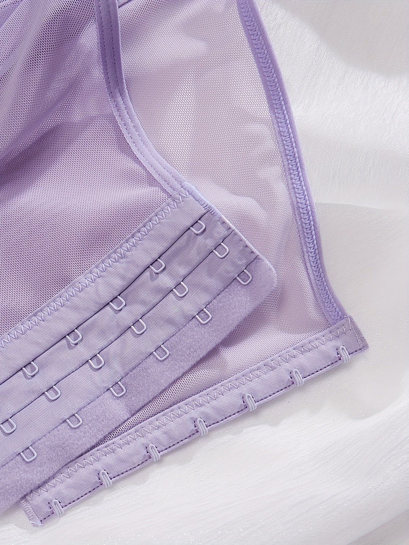 Women’s Lace Bra Set with 3D Rose Bud Design and Adjustable Straps