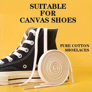 Canvas Shoe Laces White Multi-Size Durable Shoe Accessories