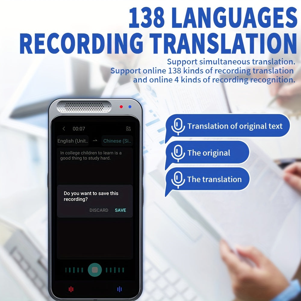 Smart Language Translator Device Voice Photo 138 Languages Offline WiFi Rechargeable
