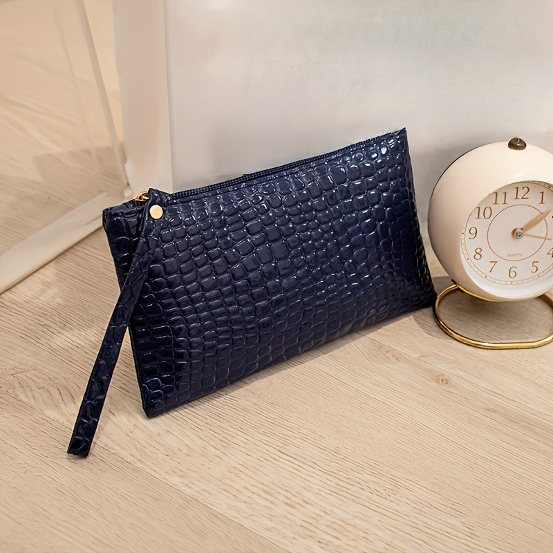 Red Minimalist Ladies' Handbag with Zipper Closure, Polyester Lining, Shoulder Strap