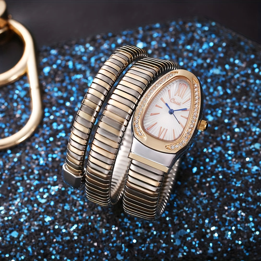 Ladies' Digital Quartz Watch with Charm, Oval Zinc Alloy Case, World Time