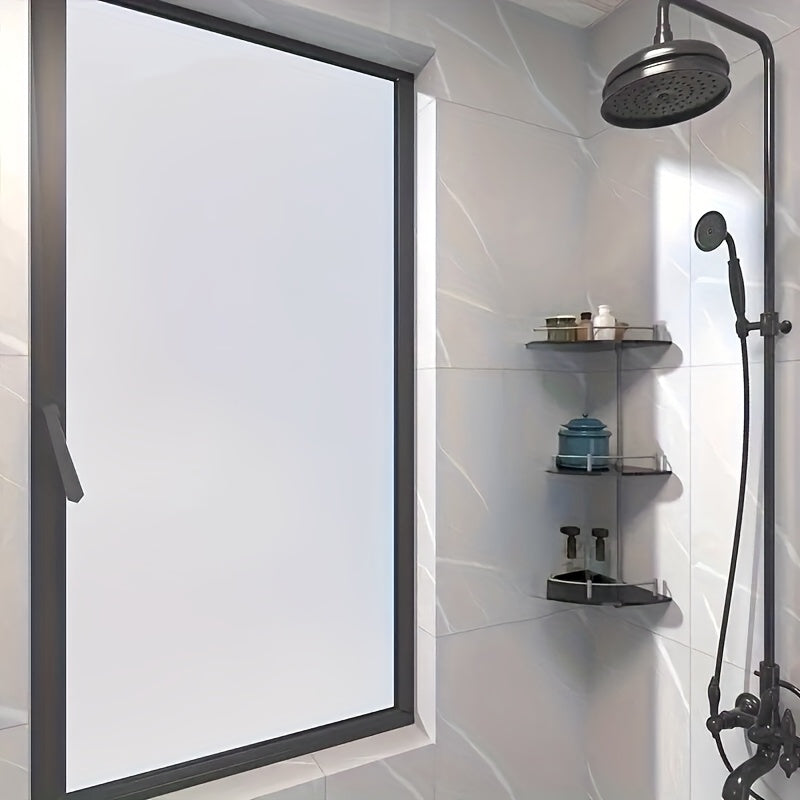 Película de vidrio esmerilado, 1 rollo, removible y reutilizable, cubierta de privacidad para ventanas