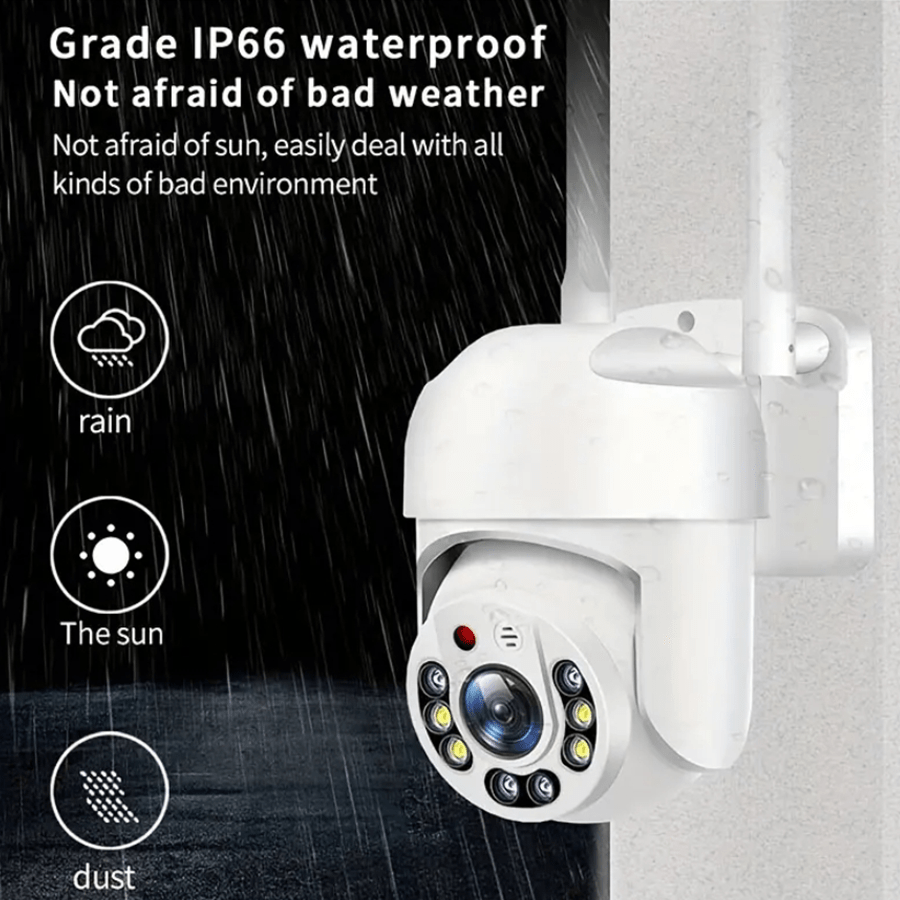 Waterproof Outdoor WiFi Security Camera with Auto Tracking 360° Night Vision