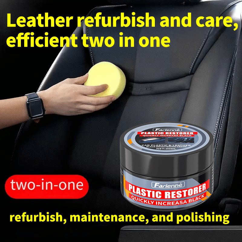 Автомобильный воск для восстановления интерьера, кожа, пластик, панель приборов, уход, паста
