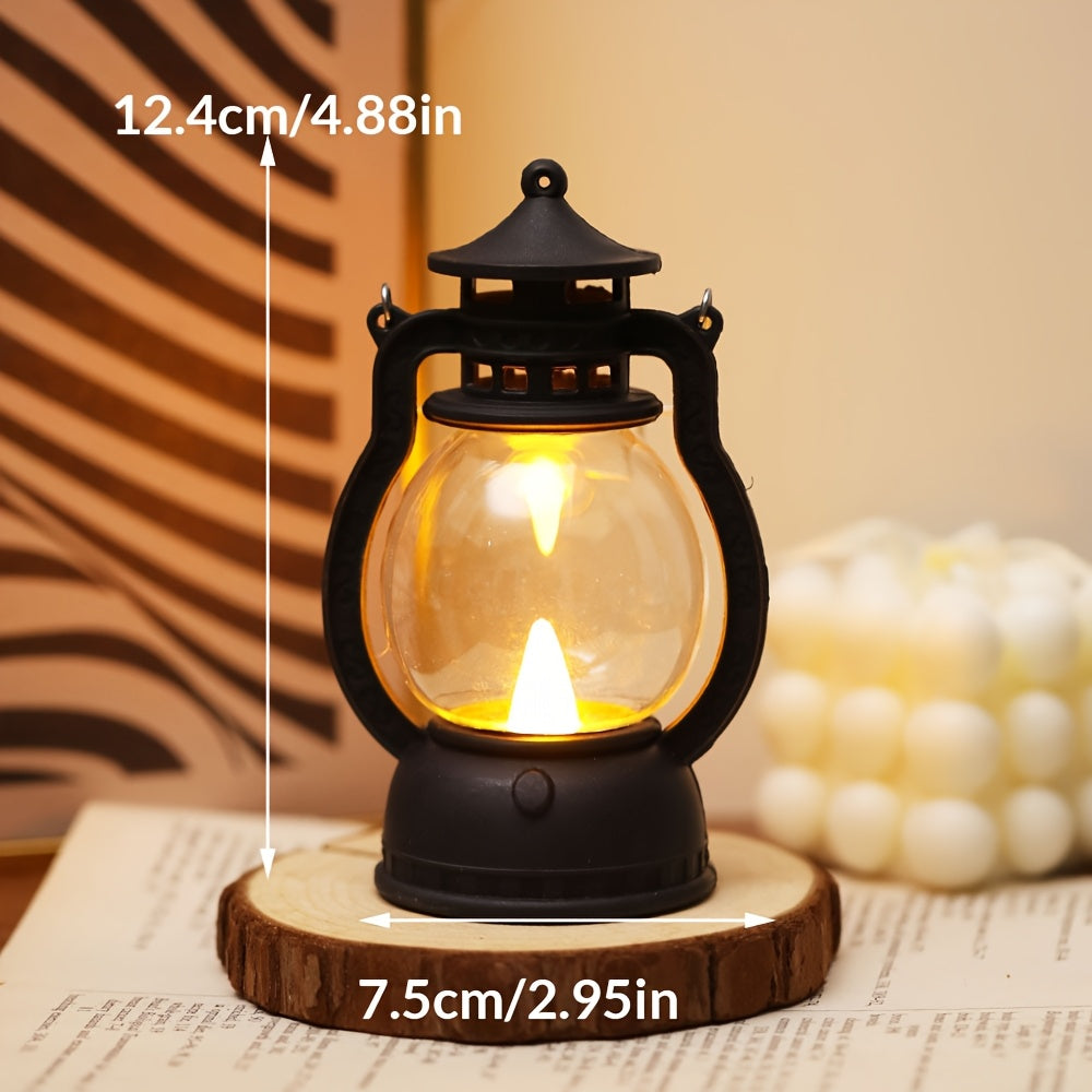Mini LED Lantern with Battery Included for Decoration Bedroom Party Holiday Faux Candle Light