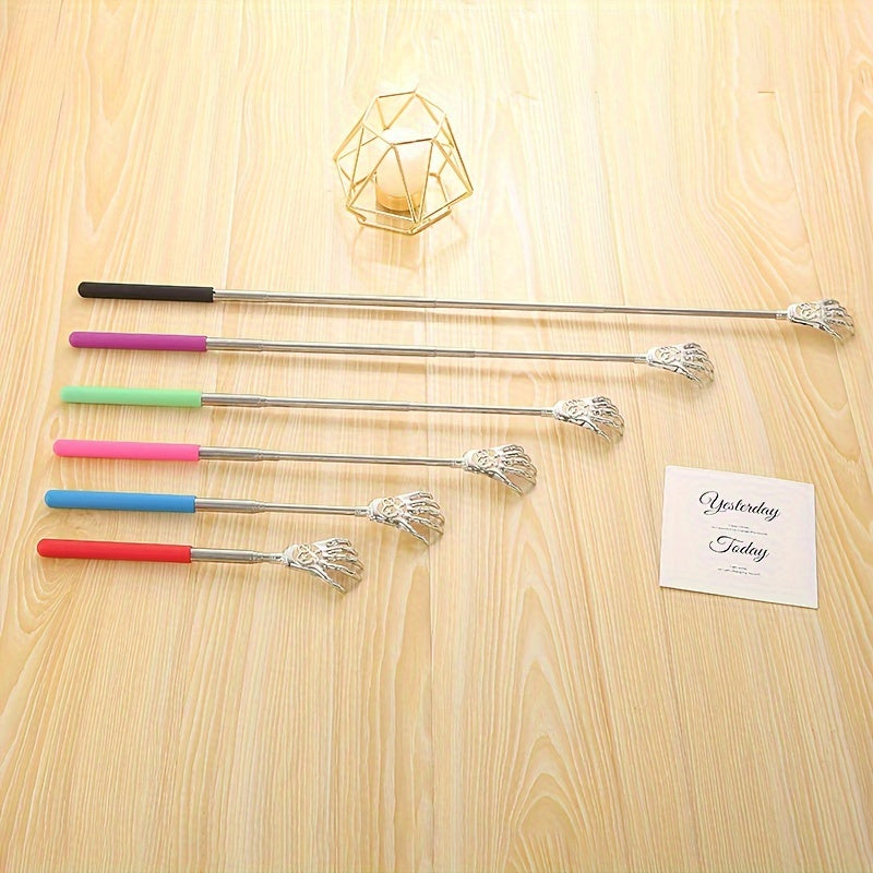 Stainless Steel Retractable Back Scratcher for Itching Relief and Massage
