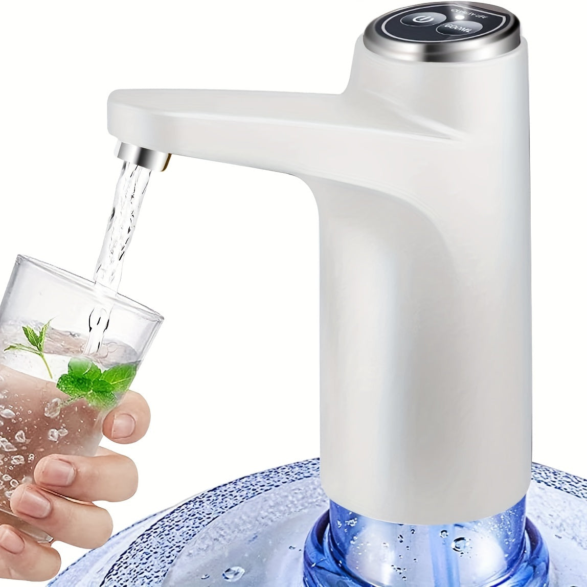 18.93L Water Dispenser Pump Portable USB Rechargeable for Drinking Water
