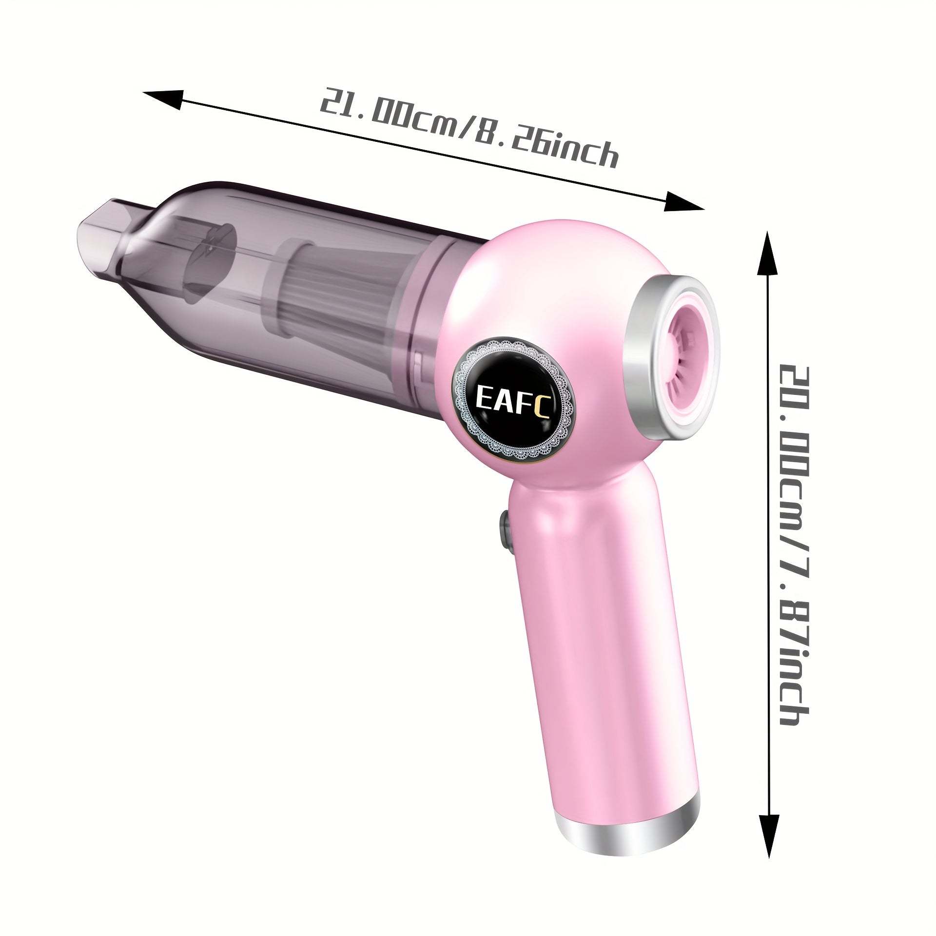 Высокоскоростной портативный автомобильный пылесос с LED-индикатором и мощным всасыванием