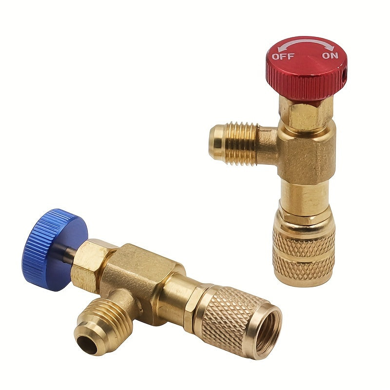 Refrigerant Safety Valve Adapter 1/4 Inch Liquid R410A R22 Air Conditioning