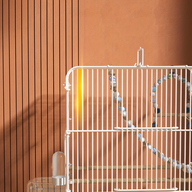 Large Metal Bird Cage for Parrots Budgies and Canaries Spacious Villa Style with Perches and Accessories
