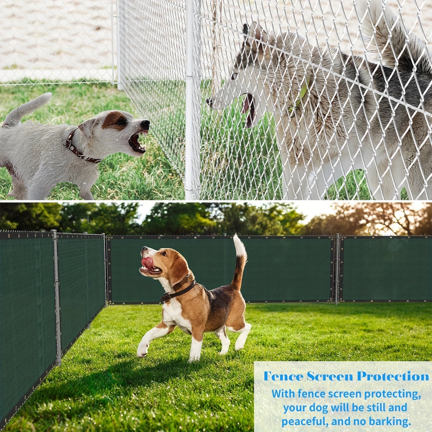 Privacy Fence Screen with Grommets Green UV Block Shade Net for Outdoor Fencing