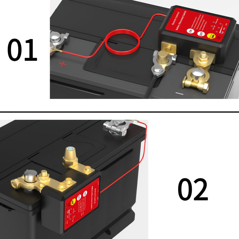 Remote Car Battery Disconnect Switch 12V Auto Power Off for Vehicles and RVs