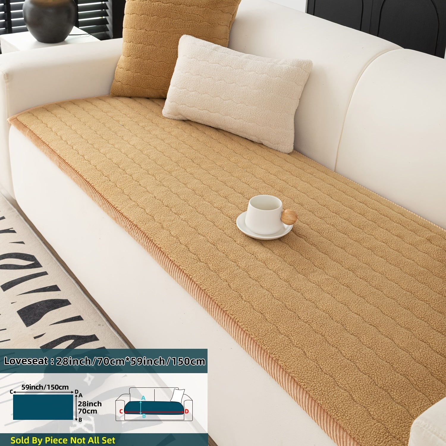 Bohemian Style Washable Pet-Friendly Non-Slip Sofa Cover for Living Room and Office