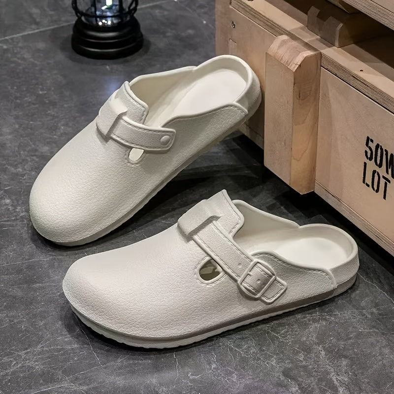 Women's EVA Slides Durable Indoor Outdoor Slippers Black White Gray