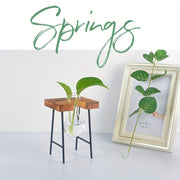 Shaffof shisha vaza yashash xonasi, ofis yoki o'qish xonasi uchun. Soxta gullar bilan ijodiy ish stoli bezak sifatida ishlatilishi mumkin.