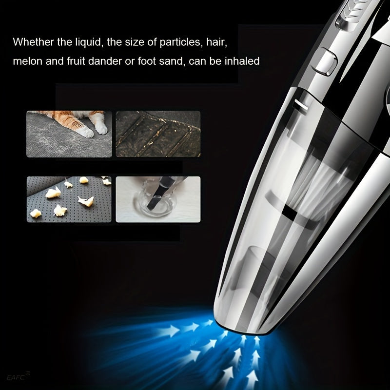 Aspiradora portátil para coche de gran capacidad con fuerte succión y recargable