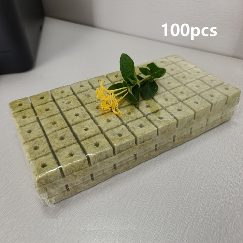 Hydroponic Seed Starter Cubes 100/50pcs for Soilless Seedling Cultivation Gardening