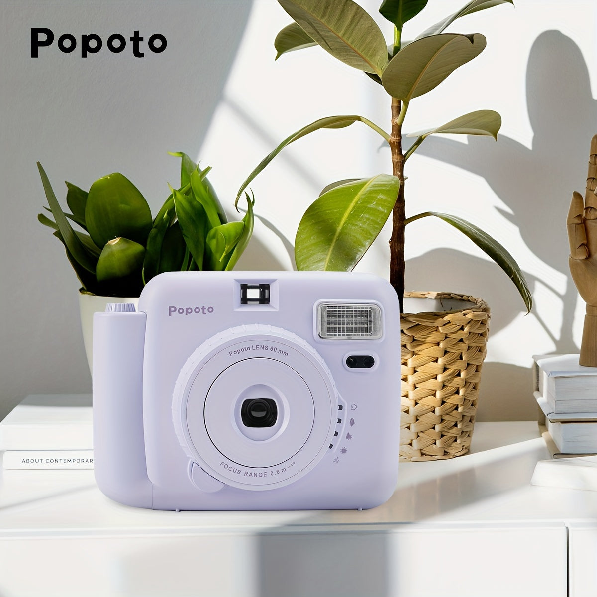 Purple Instant Camera Bundle Includes Mini11/12 with 10 Film Sheets PU Case Strap Selfie Lens ND Filter