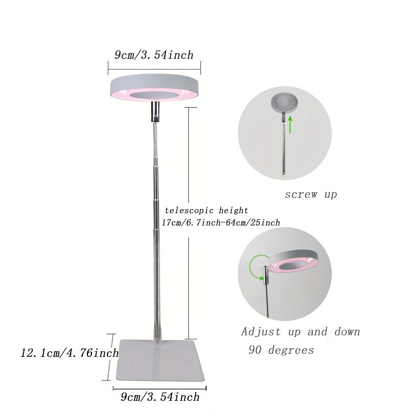 Indoor Plant LED Grow Light with Telescoping Stand Dimming Timer USB Powered