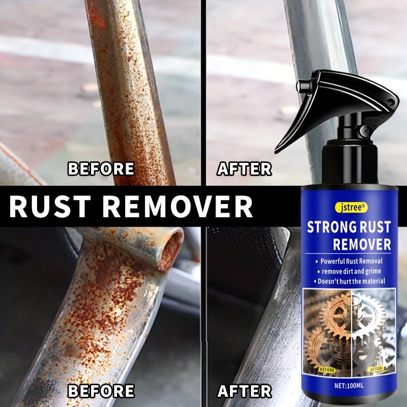 Rust Remover Spray for Cars 3.38oz Multi-Purpose Iron and Powder Cleaner