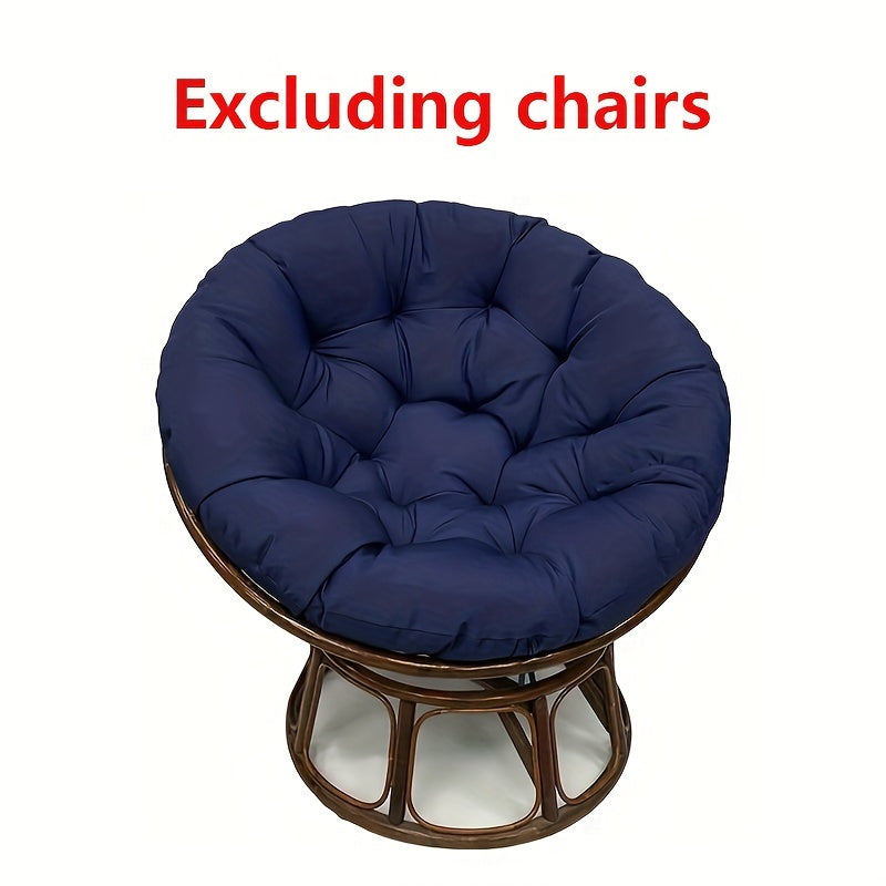 Oversized Round Seat Cushion with Fluffy Fill for Lounge Chairs 44 Inch