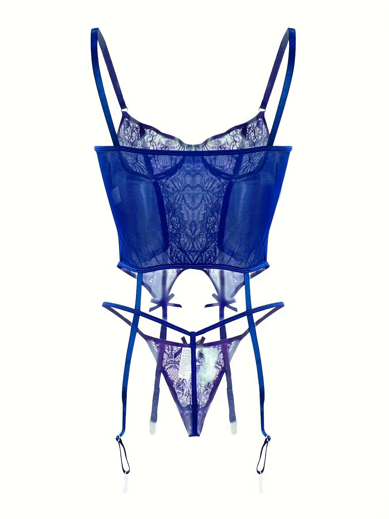 Seductive Lingerie Set for Women Bodysuit Stockings Thong and Panties