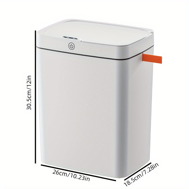 Tegmasdan 15L chiqindi qutisi, avtomatik qopqoq ochilishi bilan, oshxona, hammom va yotoqxona uchun ideal. Batareyalar bilan ishlaydi (batareyalar kiritilmagan).