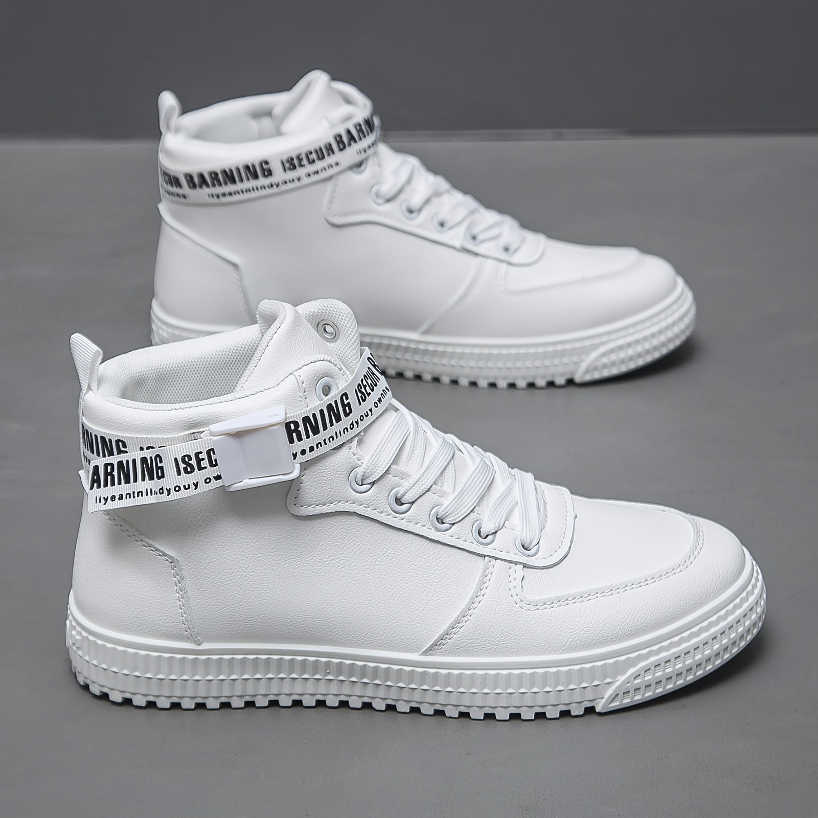 Мужские высокие кеды для скейтбординга, повседневные кроссовки на шнуровке с ПВХ подошвой