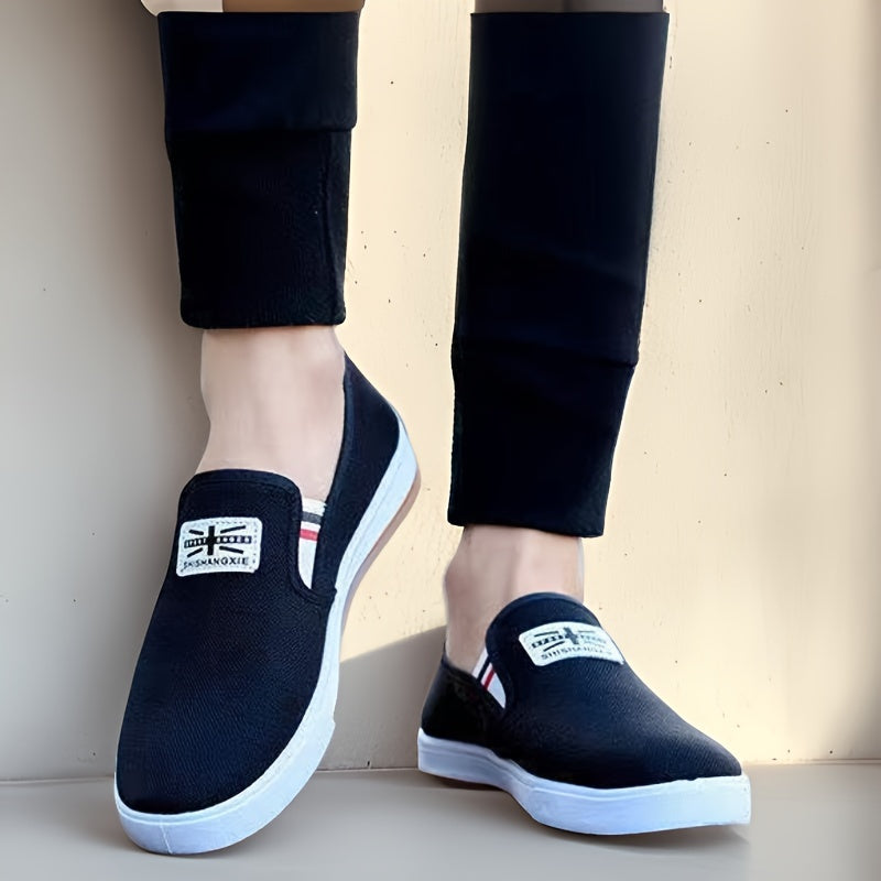 Men's Casual Slip-On Shoes with Elastic Strap Non-Slip Outdoor Walking Camping