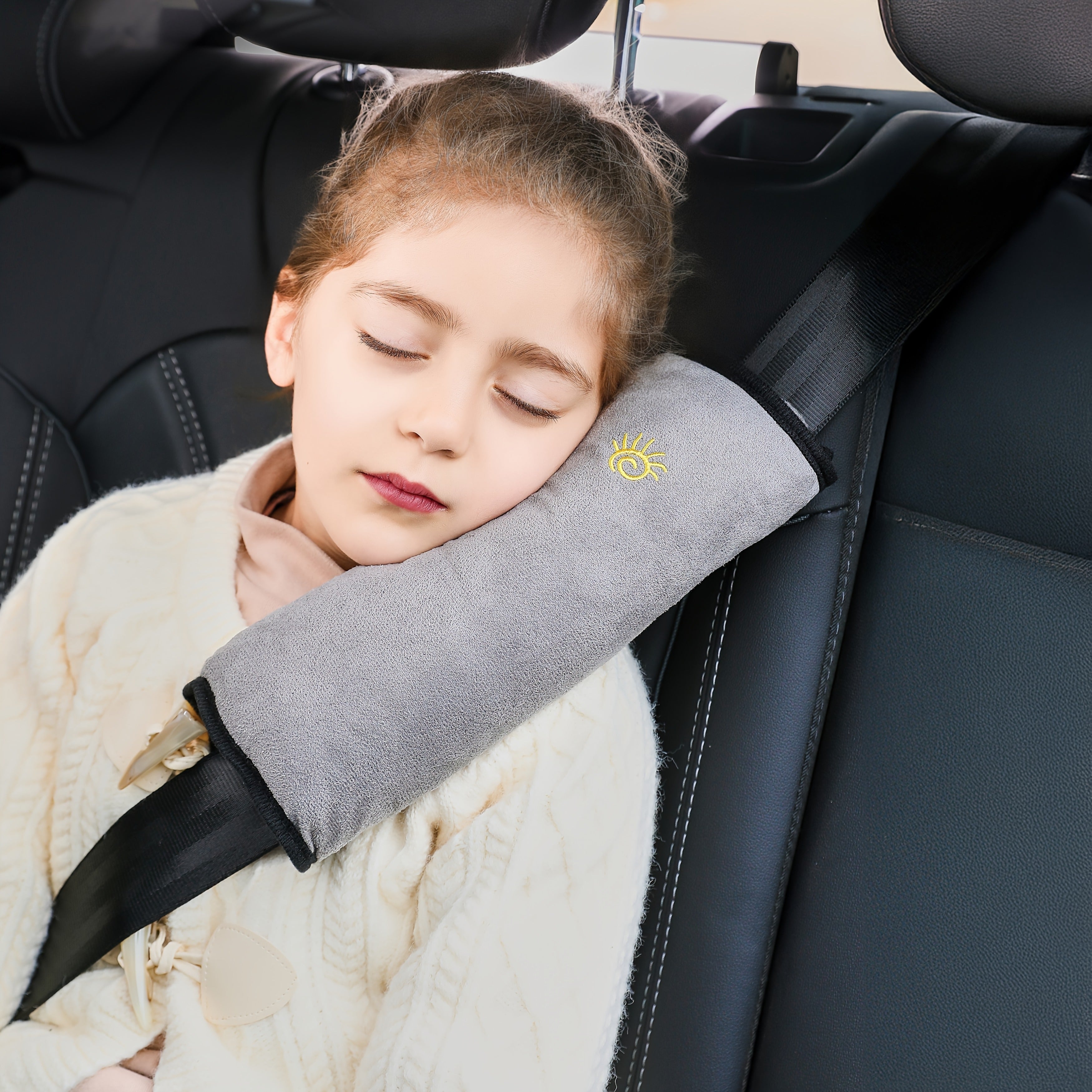 Car Safety Shoulder Guard Seat Belt Pillow Breathable Cushion for Adults