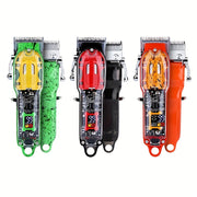 Set de cortapelos recargable, recortadora eléctrica con pantalla digital, carga USB, potencia fuerte en varios colores