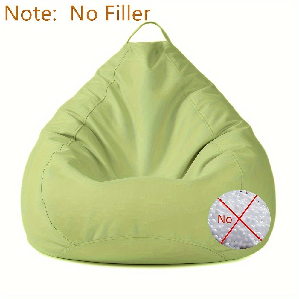 Art Deco Linen Bean Bag Chair Cover with Handles Soft Durable Fabric for Living Room