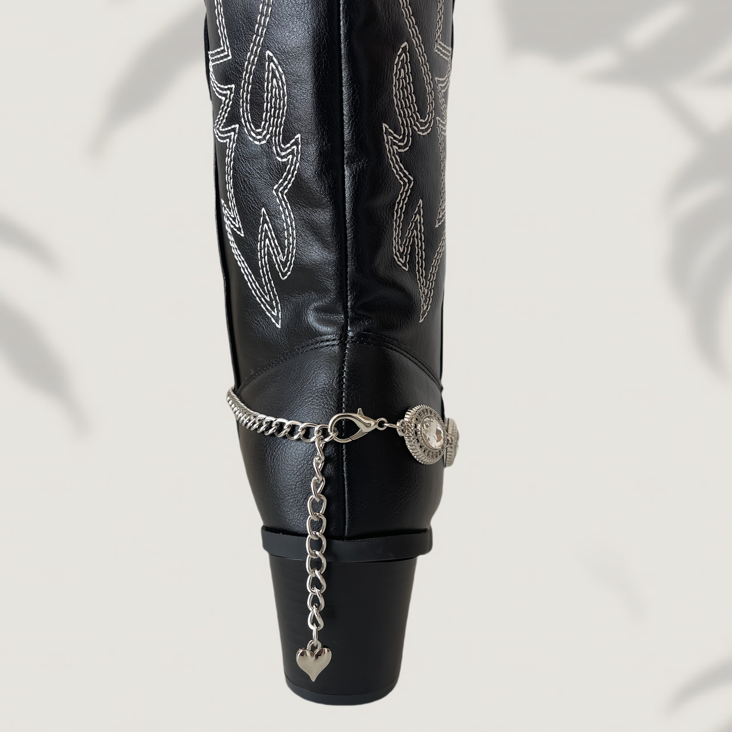 Unisex Silver Metal Shoe Chains, DIY Decor for Shoes and Boots